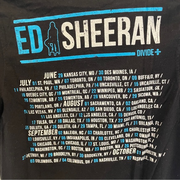 Ed Sheeran concert t-shirt - Picture 2 of 6